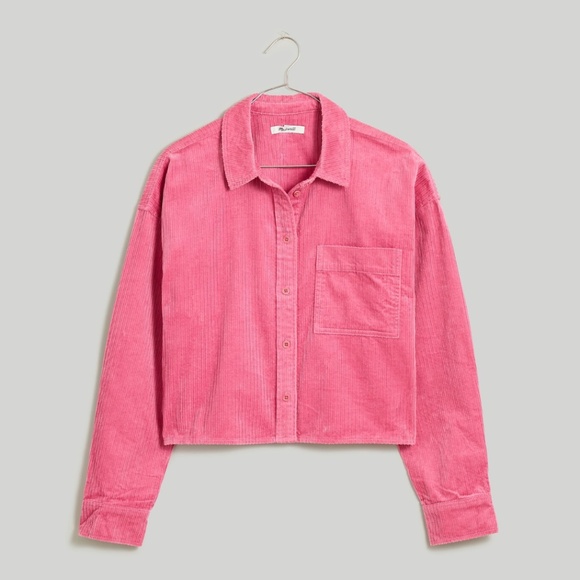 Madewell Variegated Corduroy Button-Up Shirt - Picture 1 of 2